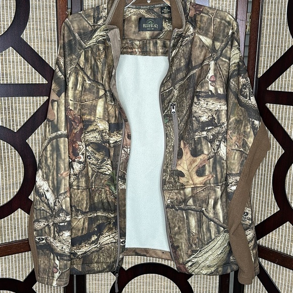 RedHead Men’s RealTree Camo Mid-Weight Fleece Shell Zip-Up Jacket - Size Medium - Picture 7 of 13